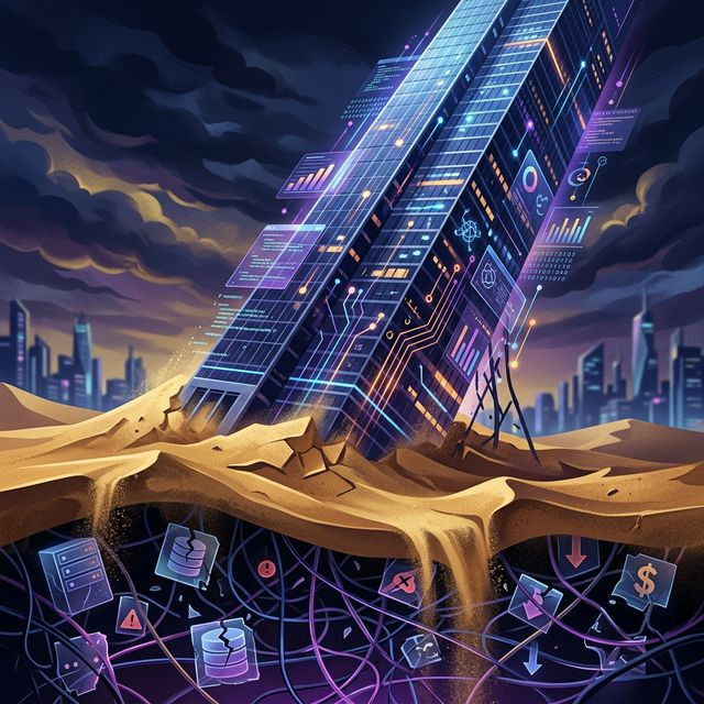 IA sin datos: Skyscraper on Quicksand